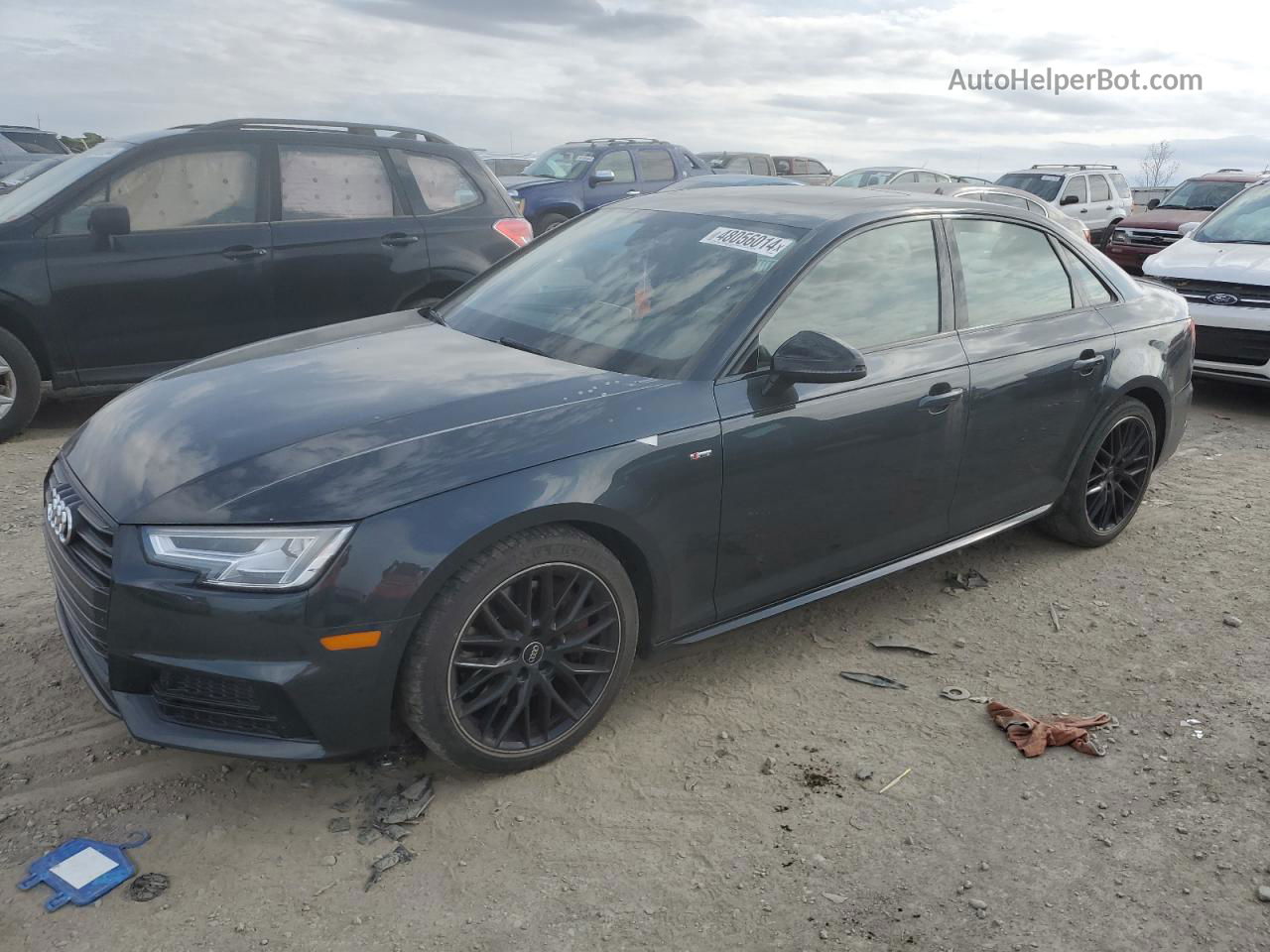 2018 Audi A4 Premium Plus Black vin: WAUENAF4XJA094906