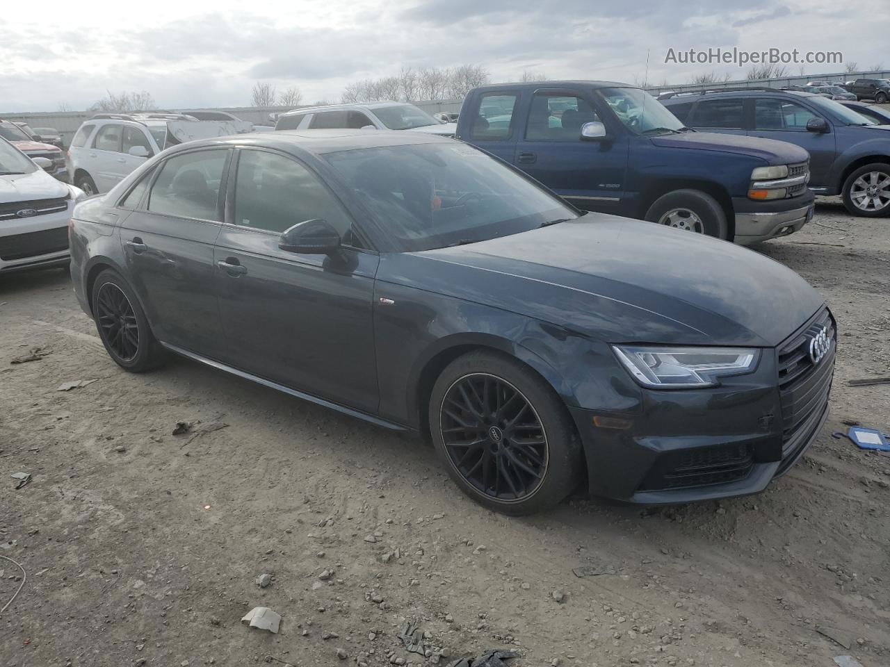 2018 Audi A4 Premium Plus Black vin: WAUENAF4XJA094906