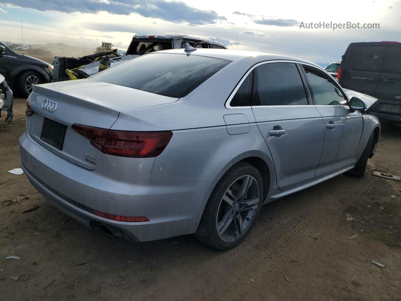 2018 Audi A4 Premium Plus Silver vin: WAUENAF4XJN006865