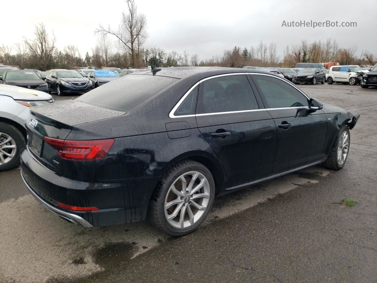 2019 Audi A4 Premium Plus Black vin: WAUENAF4XKN001683