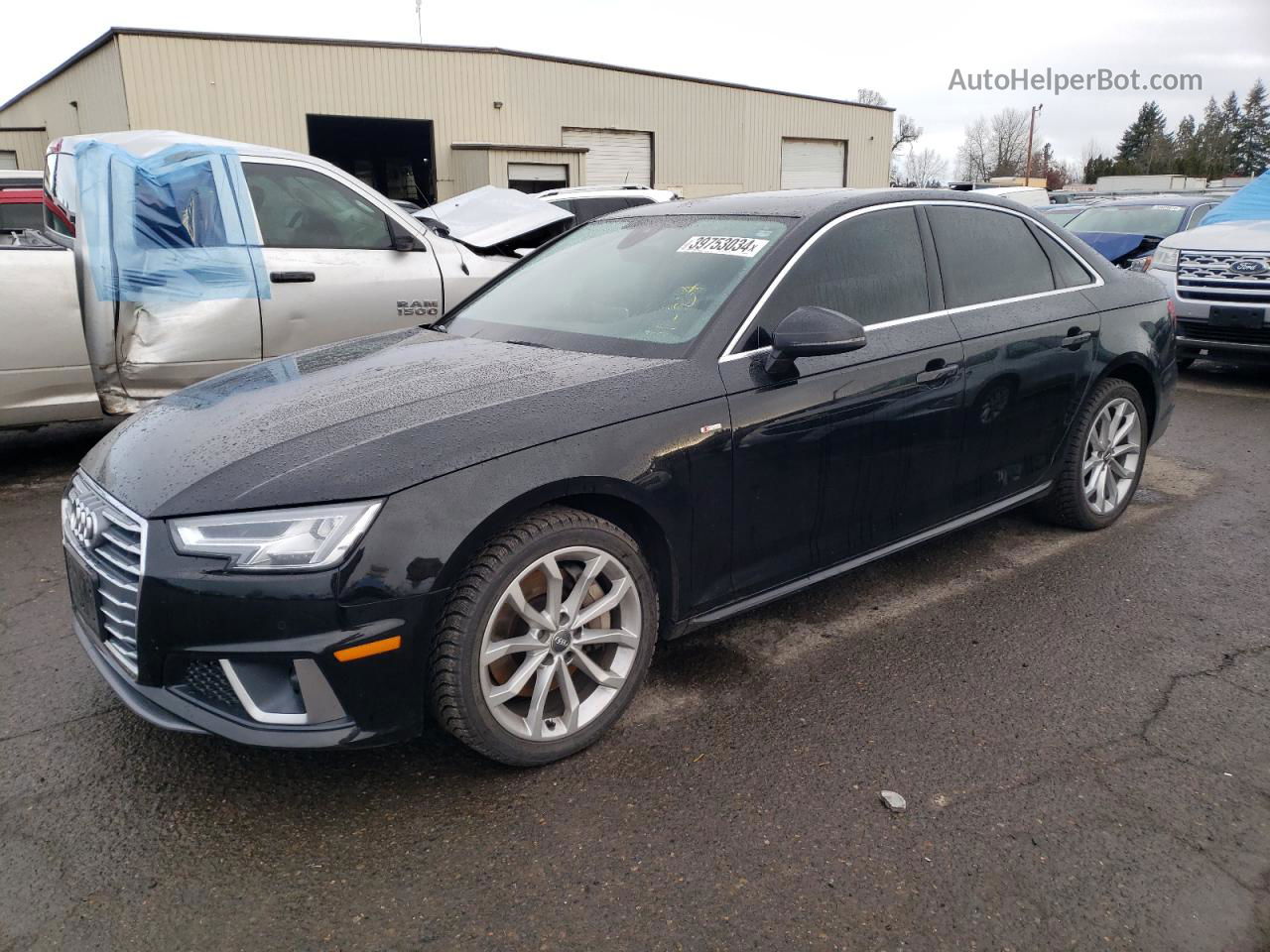 2019 Audi A4 Premium Plus Black vin: WAUENAF4XKN001683