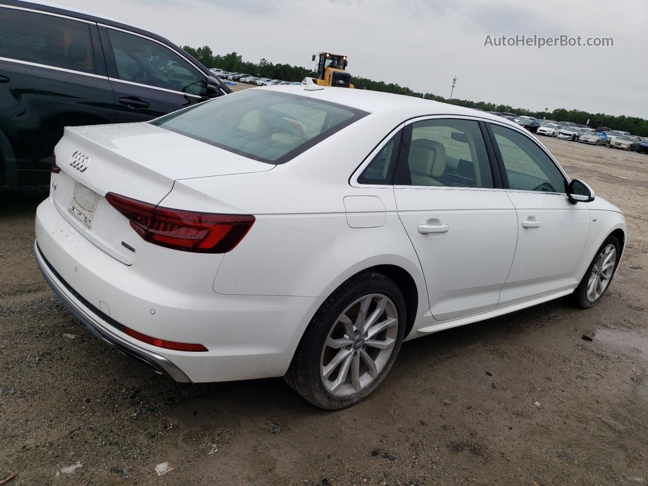 2019 Audi A4 Premium Plus White vin: WAUENAF4XKN003207