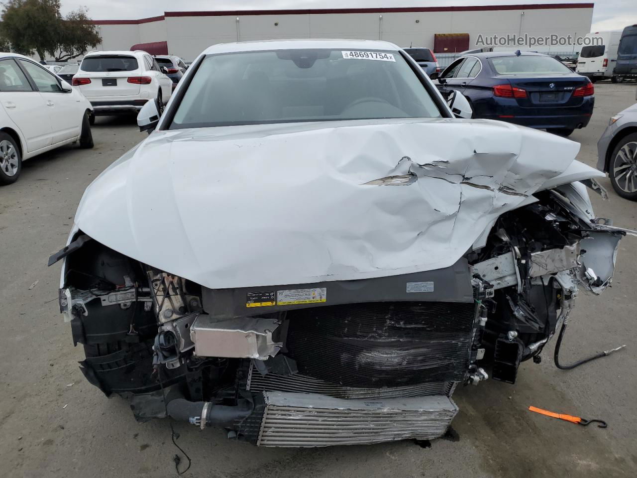 2019 Audi A4 Premium Plus White vin: WAUENAF4XKN014353