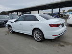 2019 Audi A4 Premium Plus White vin: WAUENAF4XKN014353