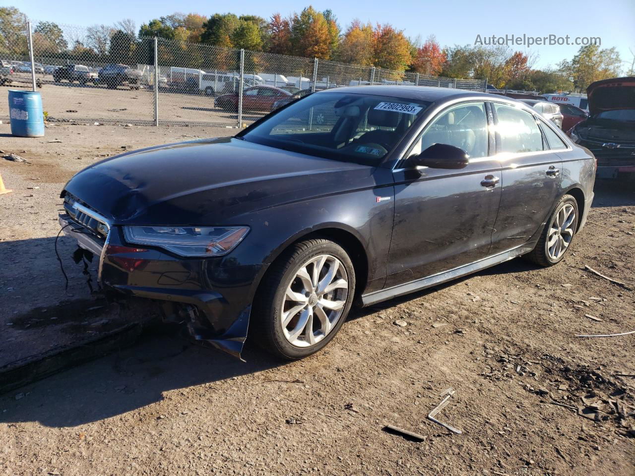 2017 Audi A6 Premium Plus Черный vin: WAUF2AFC2HN063799