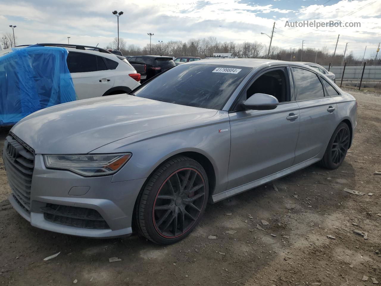 2017 Audi A6 Premium Plus Серебряный vin: WAUF2AFC7HN015599