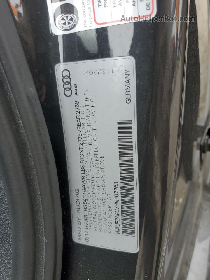 2017 Audi A6 Premium Plus Black vin: WAUF2AFC7HN107263