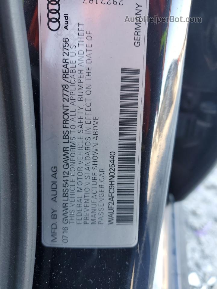 2017 Audi A6 Premium Plus Black vin: WAUF2AFC9HN025440