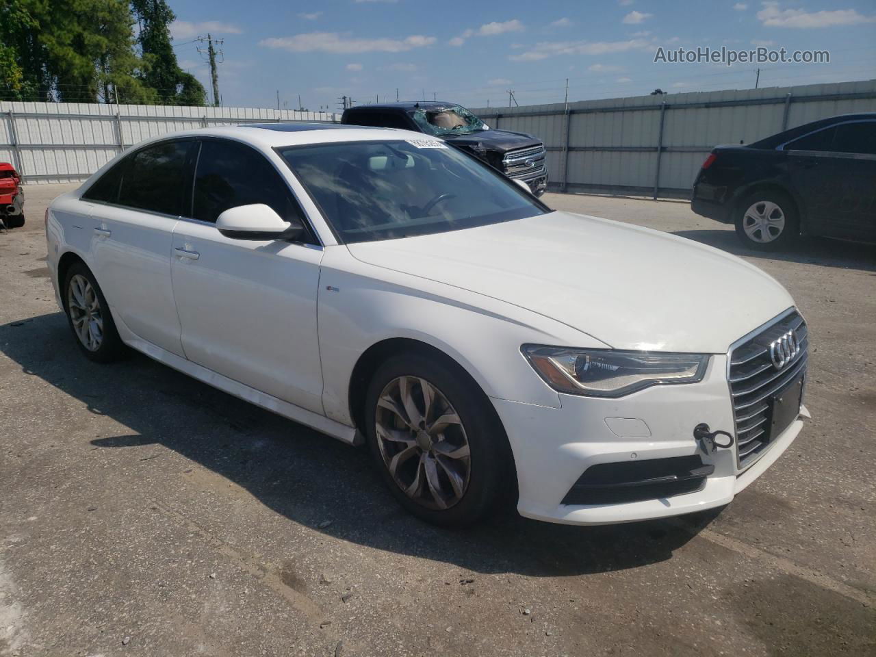 2017 Audi A6 Premium White vin: WAUF8AFC4HN038031