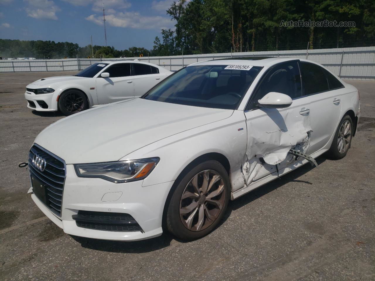 2017 Audi A6 Premium White vin: WAUF8AFC4HN038031