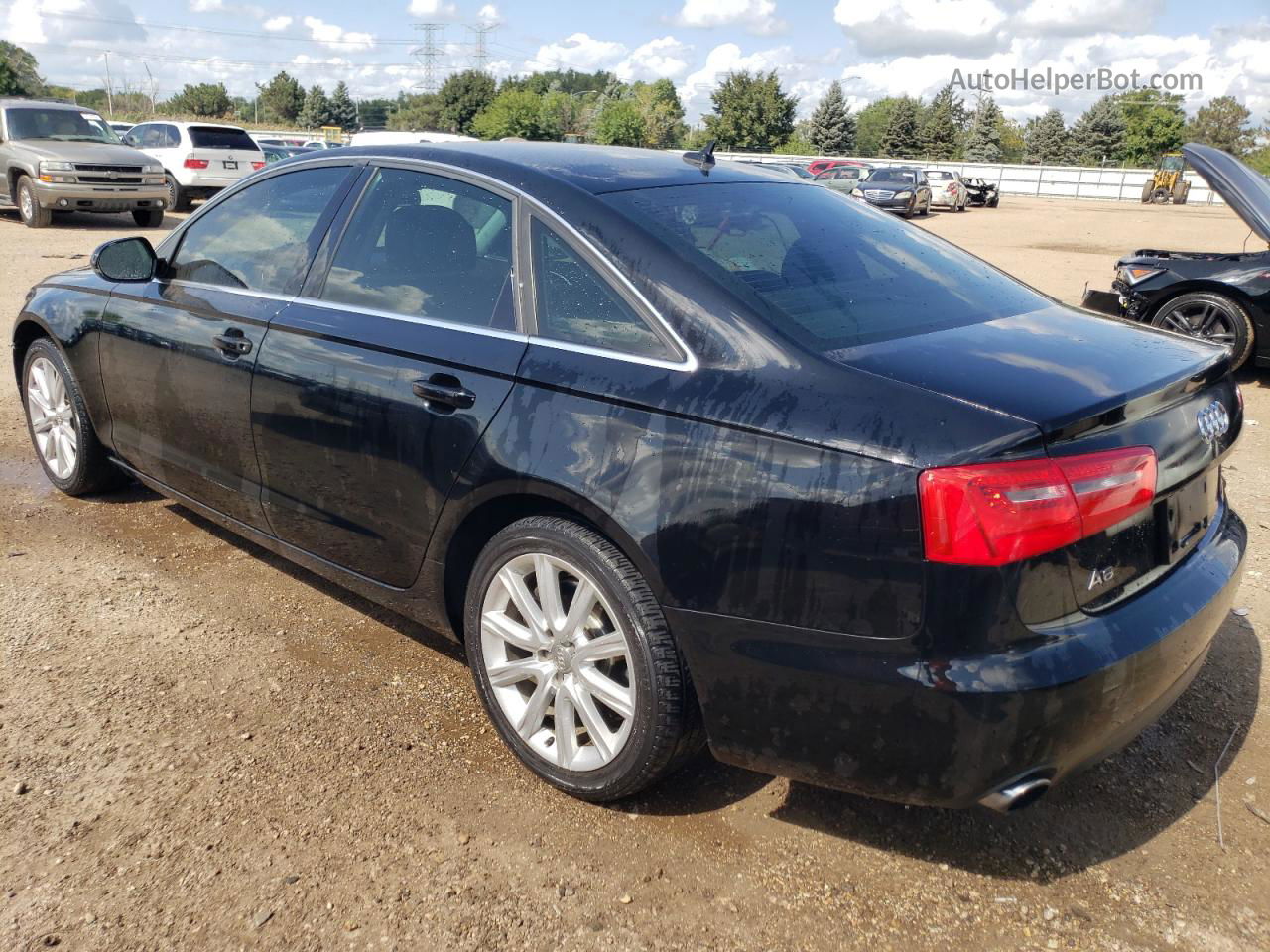 2014 Audi A6 Premium Черный vin: WAUFFAFC3EN157044