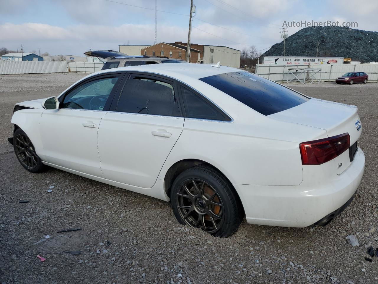 2013 Audi A6 Premium White vin: WAUFFAFC8DN129352