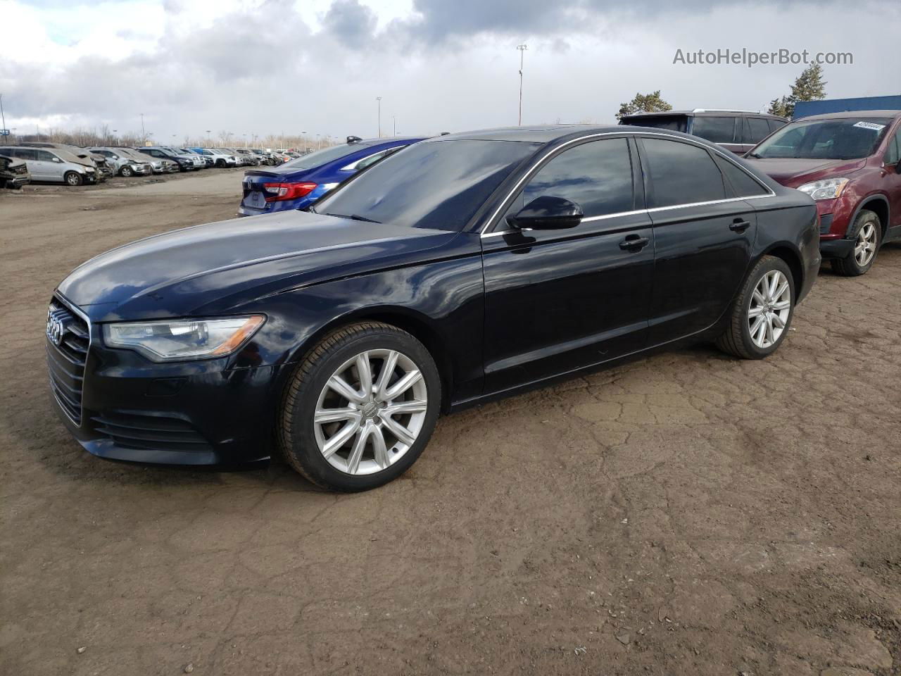 2014 Audi A6 Premium Black vin: WAUFFAFC8EN145844