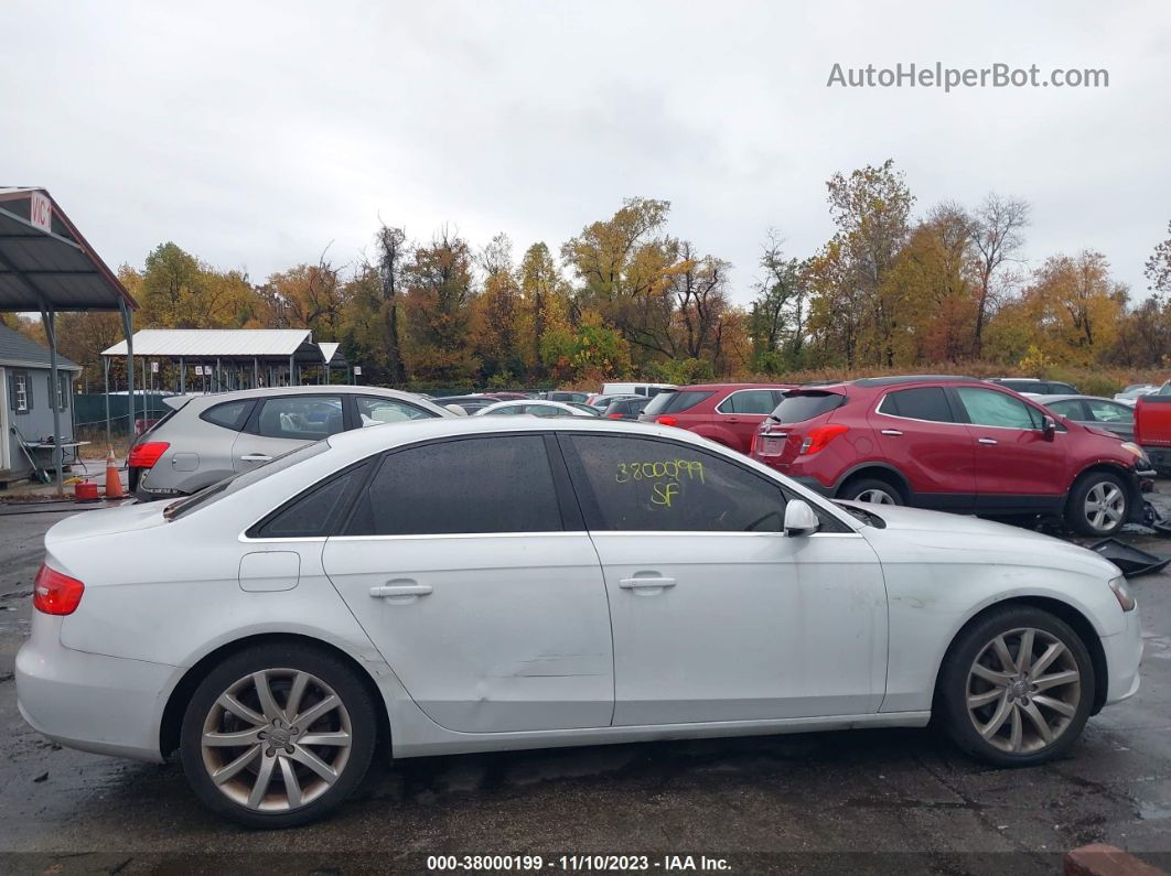 2013 Audi A4 2.0t Premium Белый vin: WAUFFAFL0DA164880