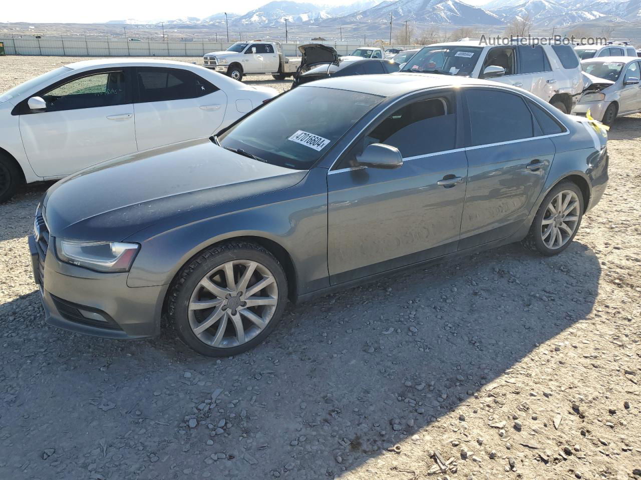 2013 Audi A4 Premium Plus Charcoal vin: WAUFFAFL0DN009836