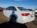 2013 Audi A4 Premium Plus White vin: WAUFFAFL0DN020707