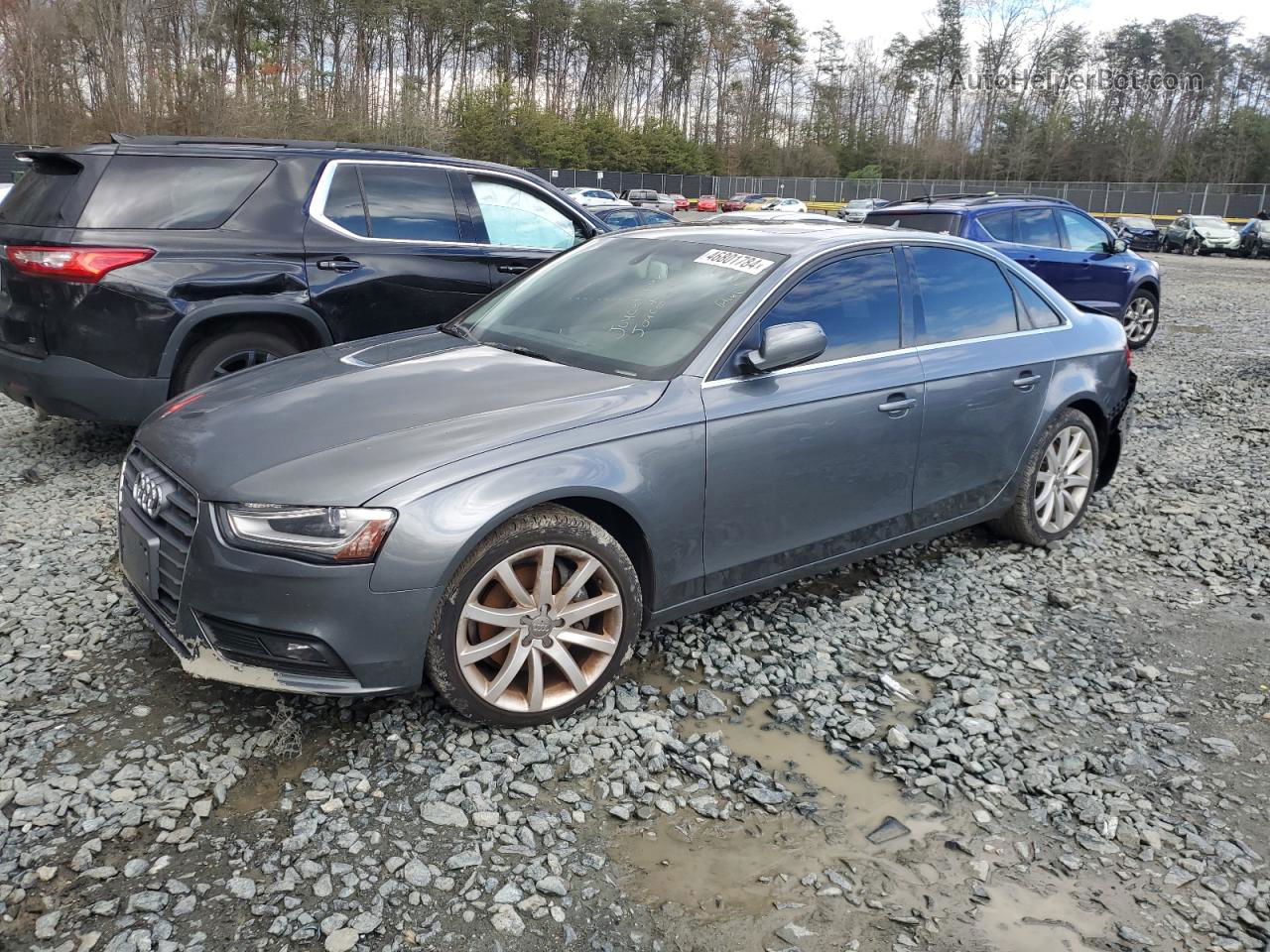 2013 Audi A4 Premium Plus Gray vin: WAUFFAFL0DN049611