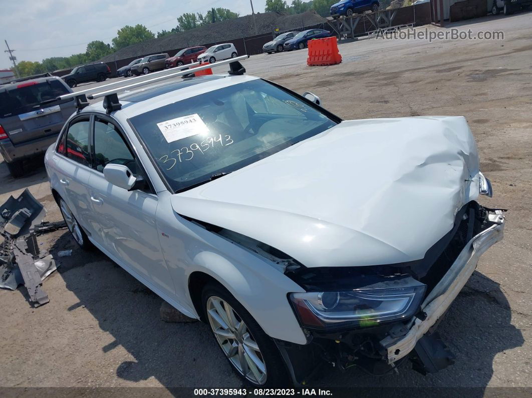 2016 Audi A4 Premium Plus White vin: WAUFFAFL0GN006763