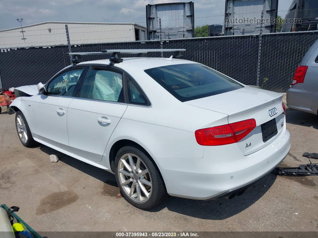 2016 Audi A4 Premium Plus White vin: WAUFFAFL0GN006763