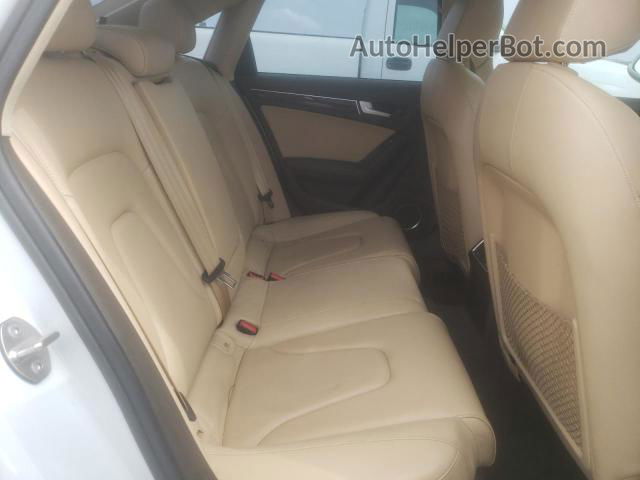 2013 Audi A4 Premium Plus White vin: WAUFFAFL1DA183454