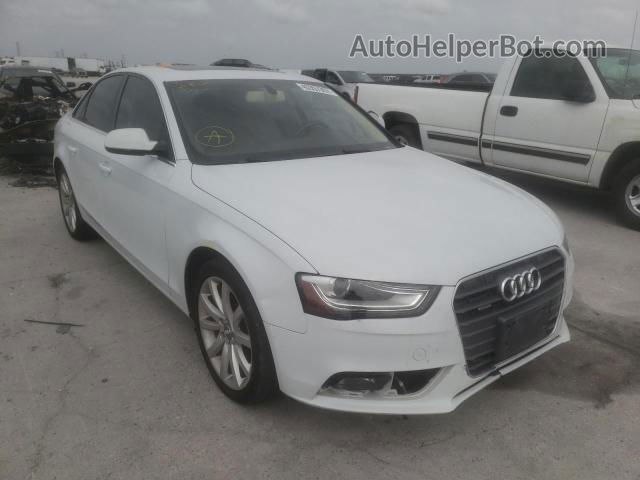 2013 Audi A4 Premium Plus Белый vin: WAUFFAFL1DA183454