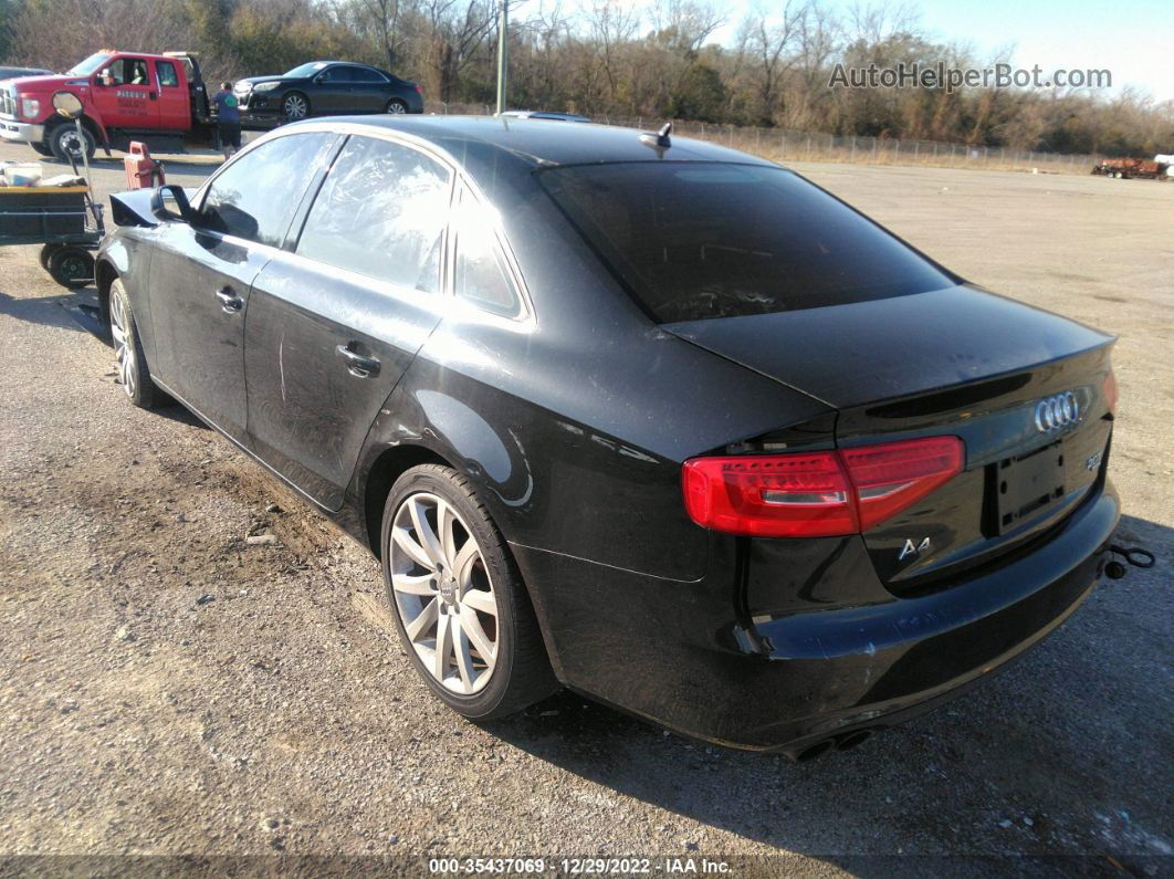 2013 Audi A4 Premium Plus Black vin: WAUFFAFL1DN004824