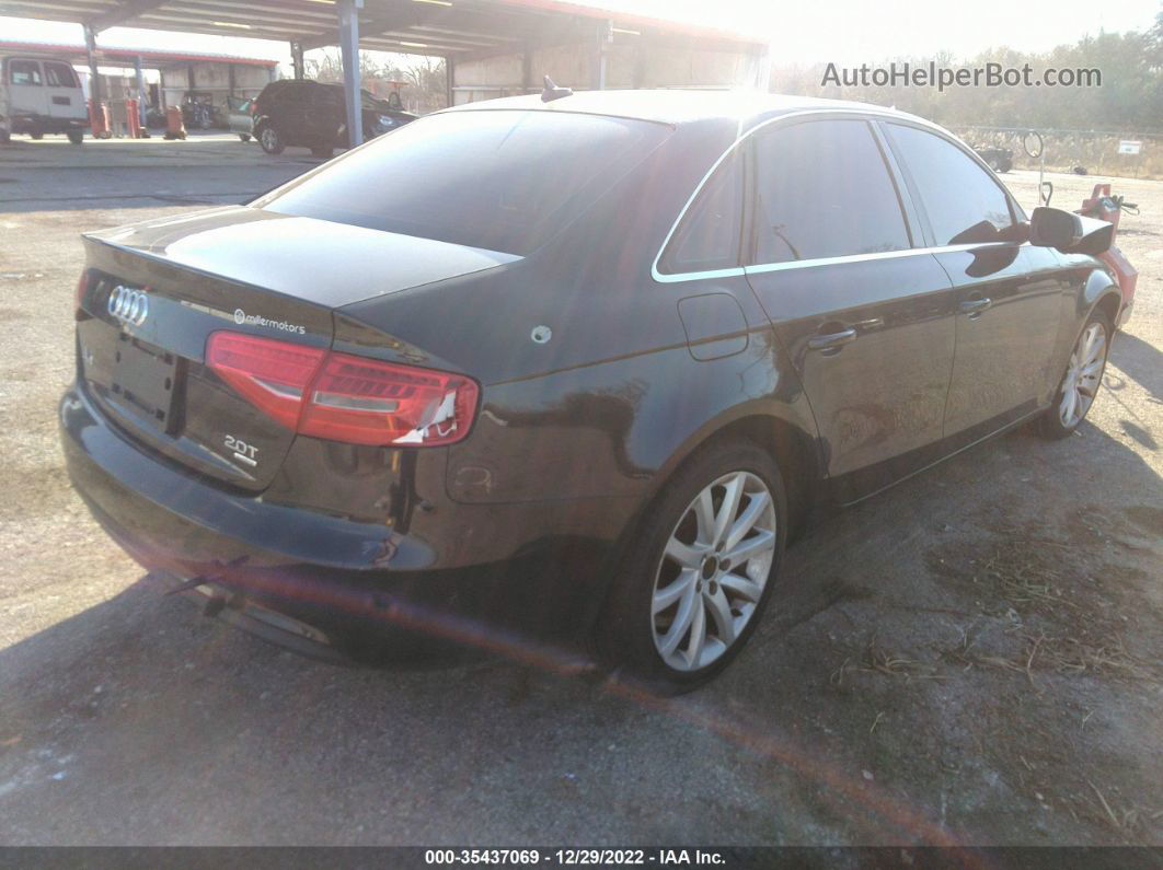 2013 Audi A4 Premium Plus Black vin: WAUFFAFL1DN004824