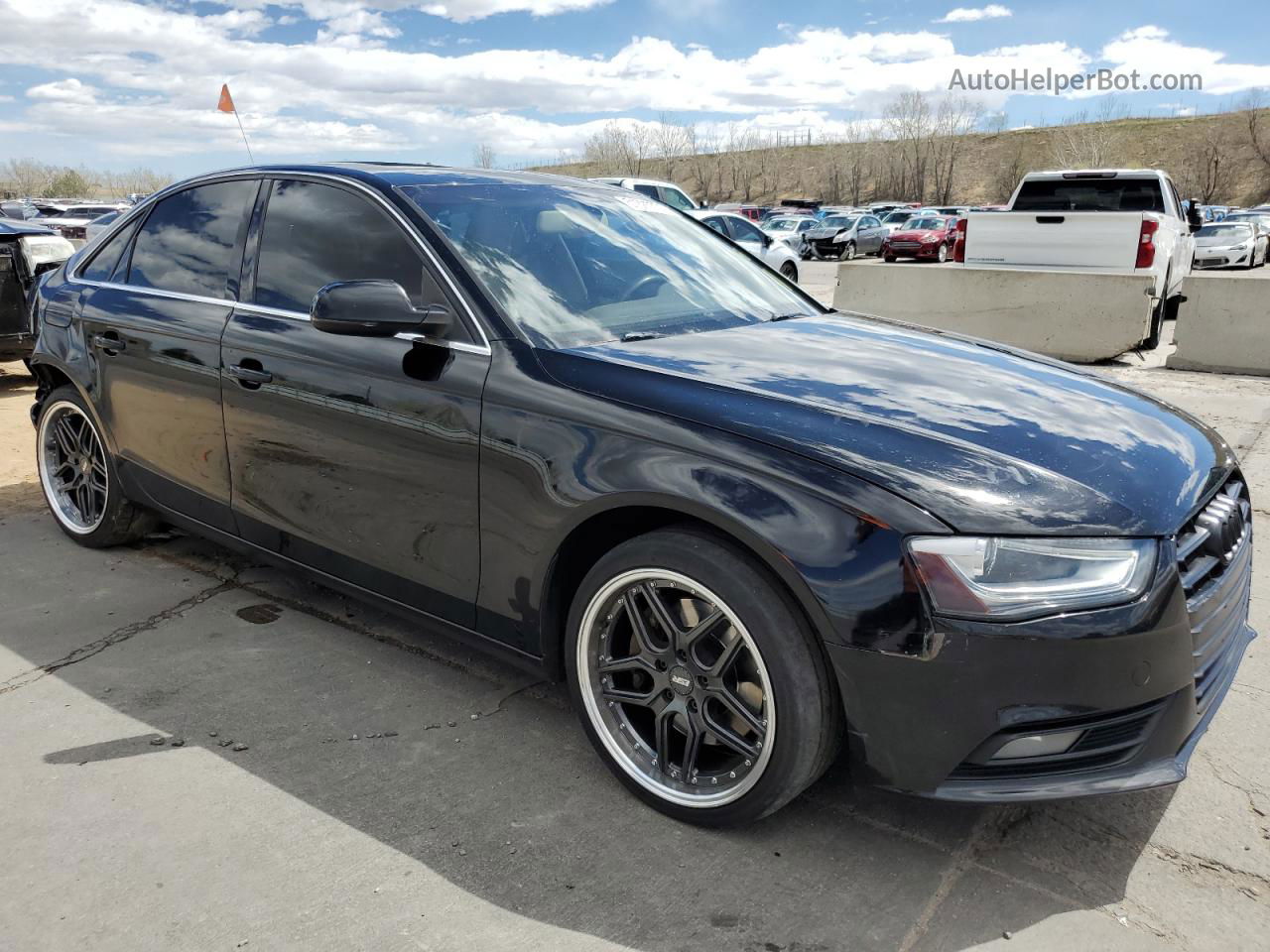 2013 Audi A4 Premium Plus Black vin: WAUFFAFL1DN018562