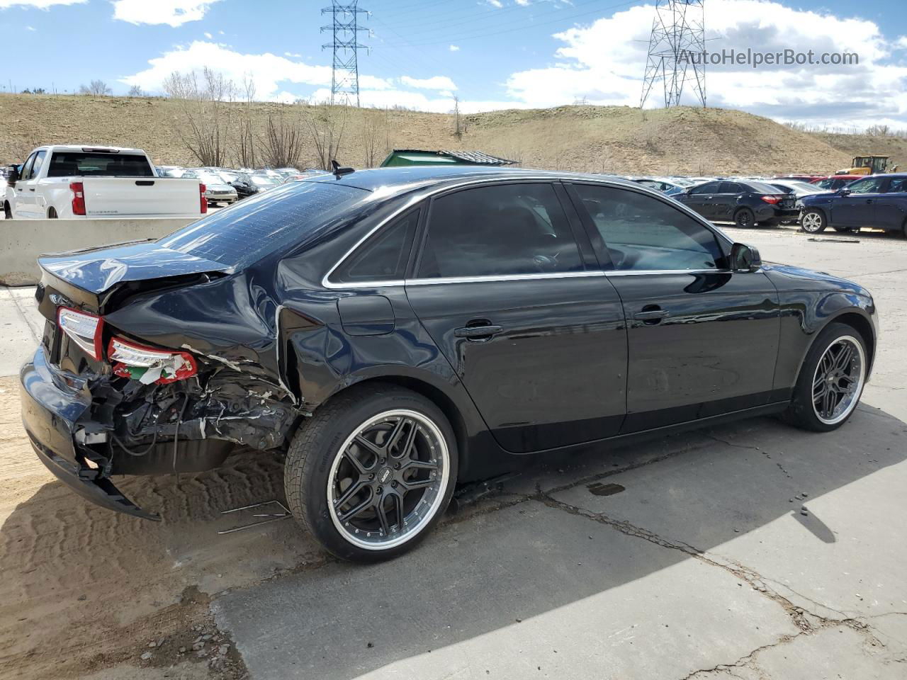 2013 Audi A4 Premium Plus Black vin: WAUFFAFL1DN018562