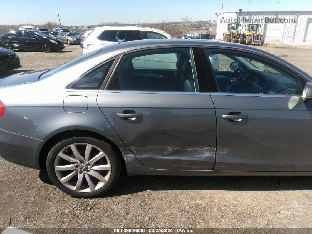 2013 Audi A4 2.0t Premium Gray vin: WAUFFAFL1DN041226