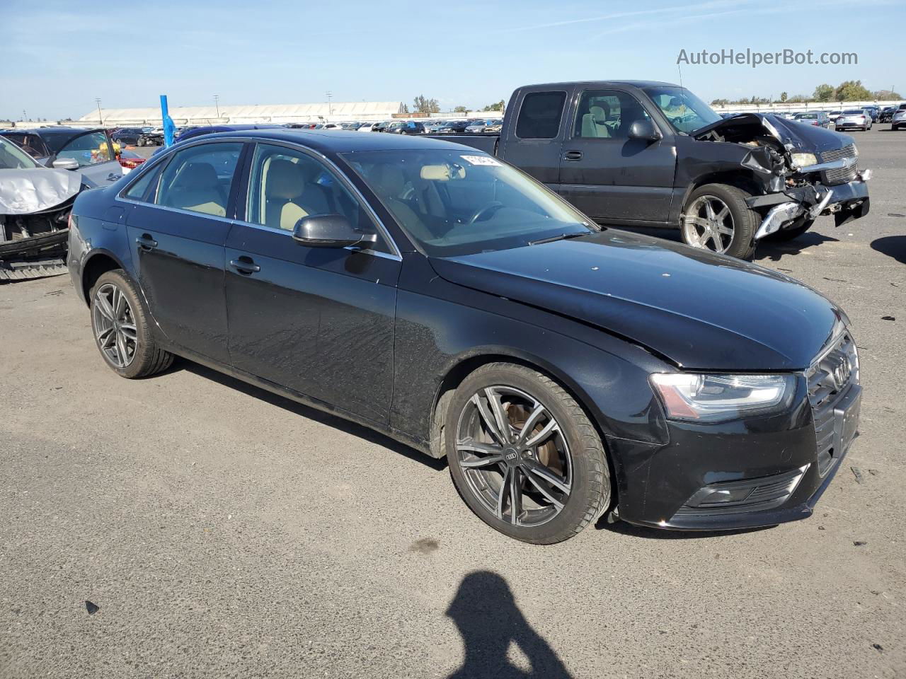 2013 Audi A4 Premium Plus Black vin: WAUFFAFL1DN043851