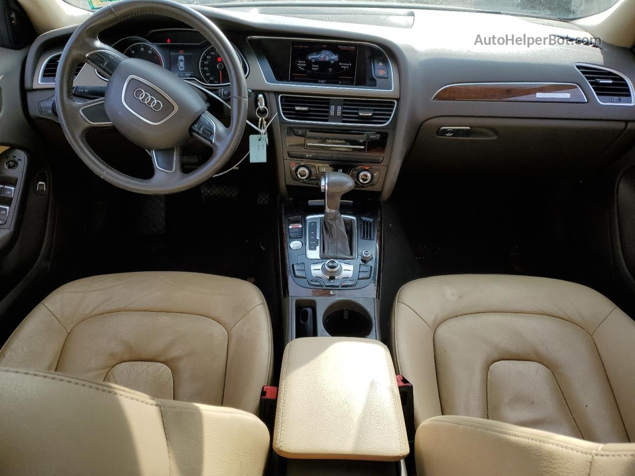 2014 Audi A4 Premium Plus Белый vin: WAUFFAFL1EN044032