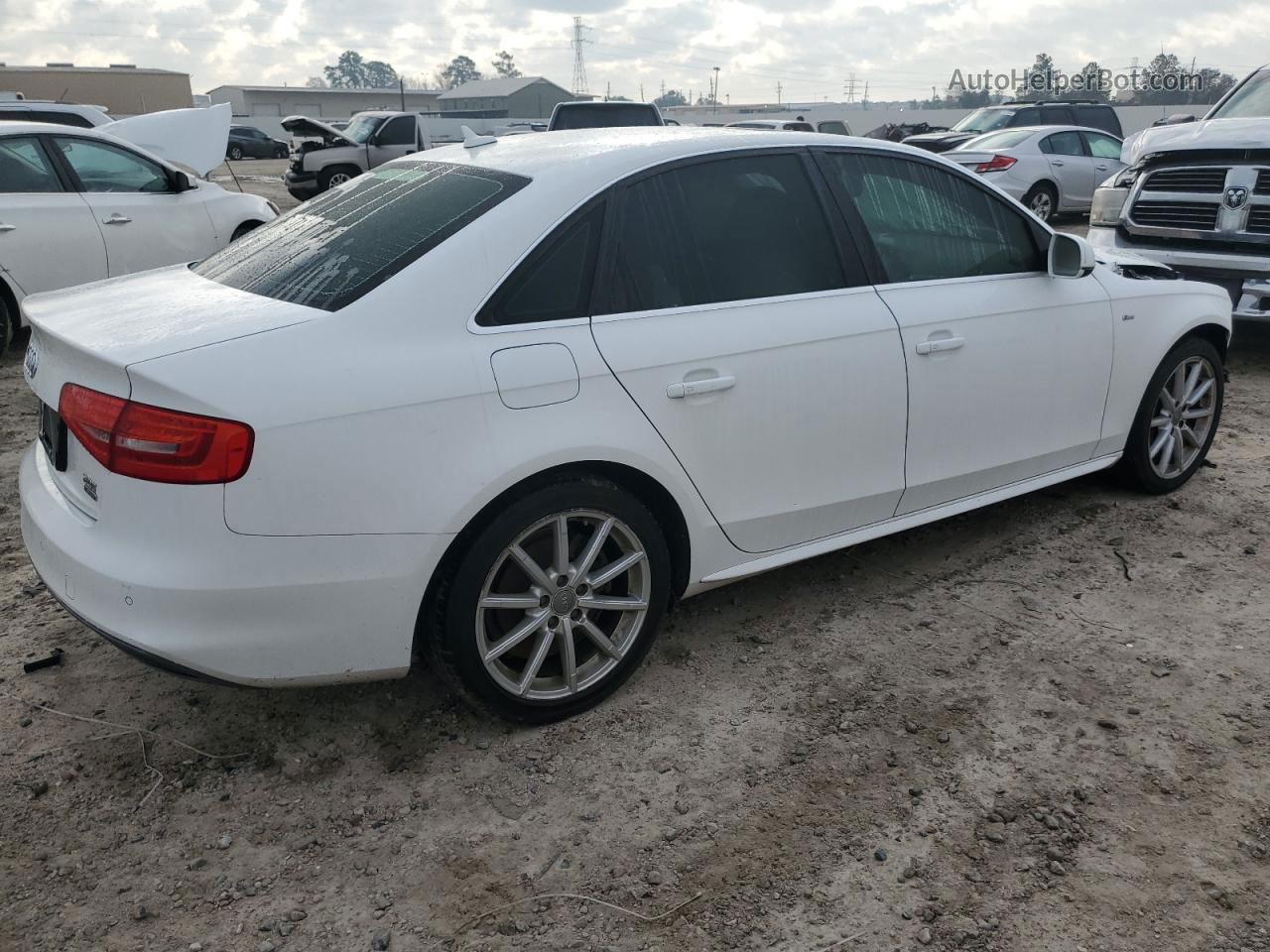 2016 Audi A4 Premium Plus S-line White vin: WAUFFAFL1GN012121