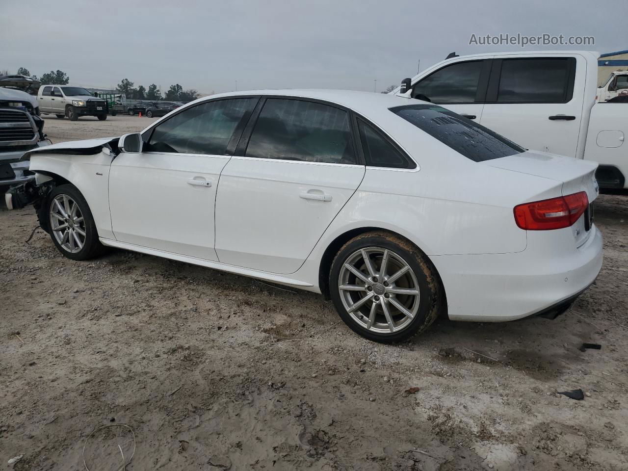 2016 Audi A4 Premium Plus S-line White vin: WAUFFAFL1GN012121