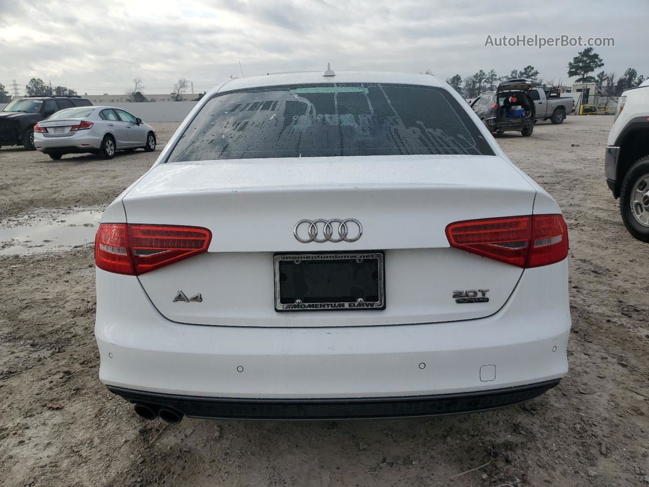 2016 Audi A4 Premium Plus S-line White vin: WAUFFAFL1GN012121