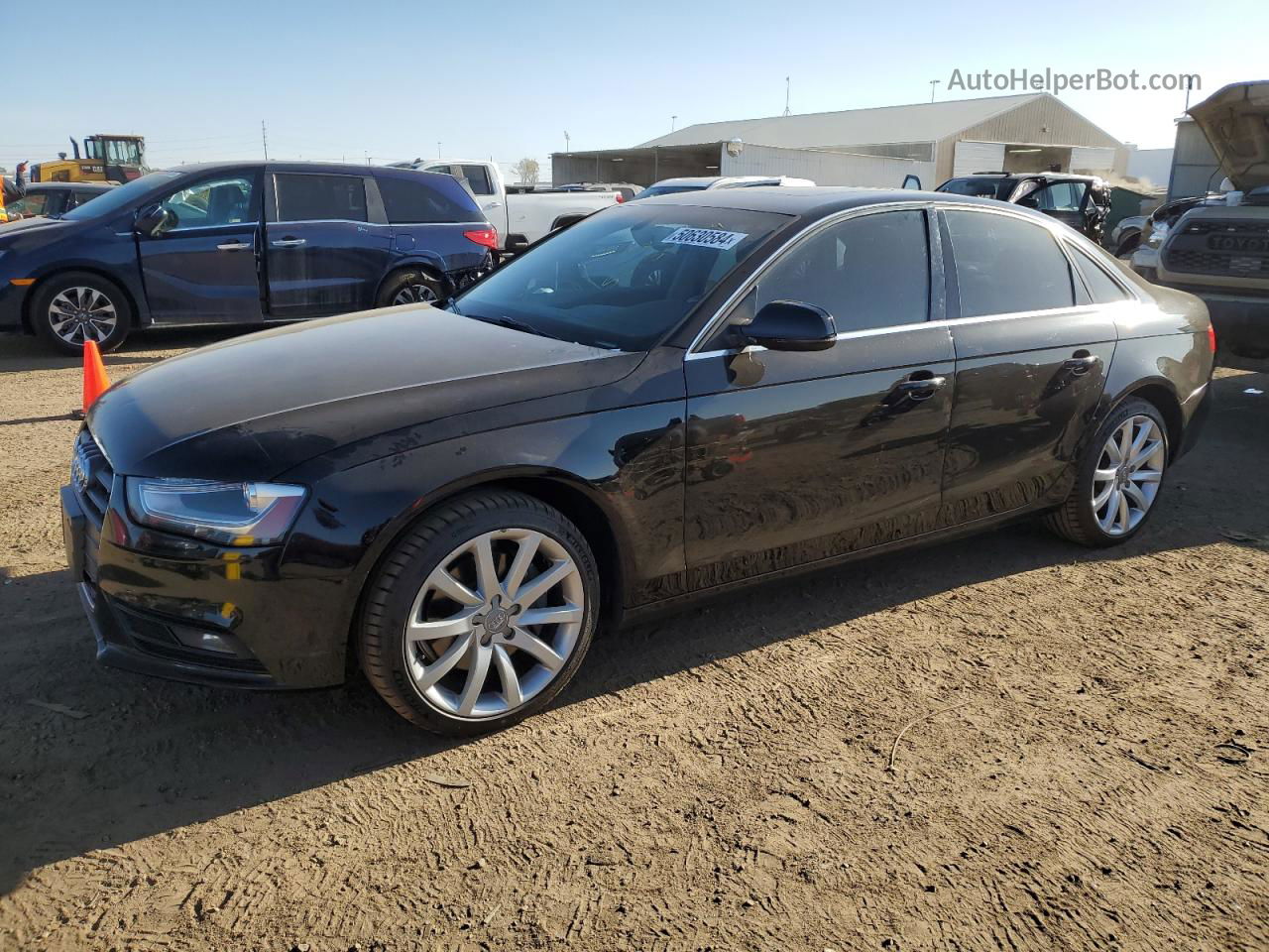 2013 Audi A4 Premium Plus Черный vin: WAUFFAFL2DN009031