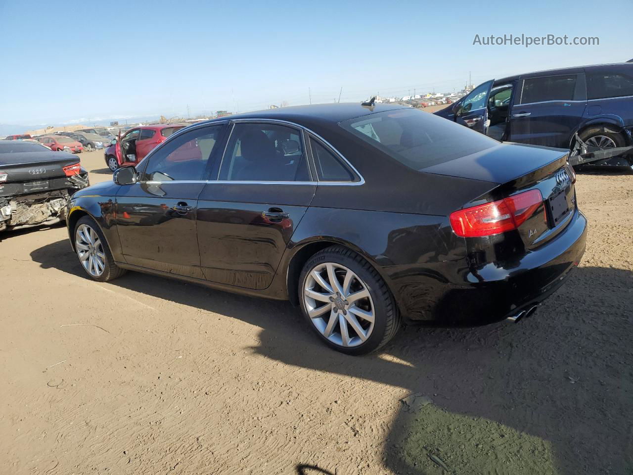 2013 Audi A4 Premium Plus Black vin: WAUFFAFL2DN009031