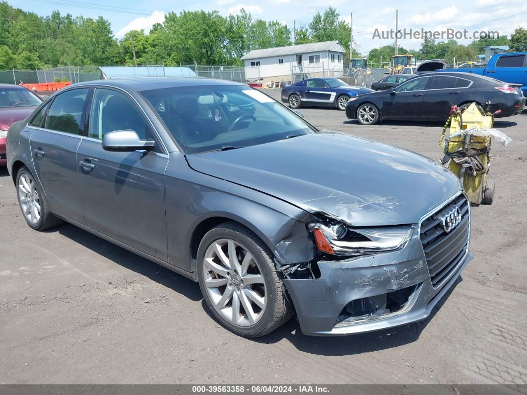 2013 Audi A4 2.0t Premium Gray vin: WAUFFAFL2DN020336