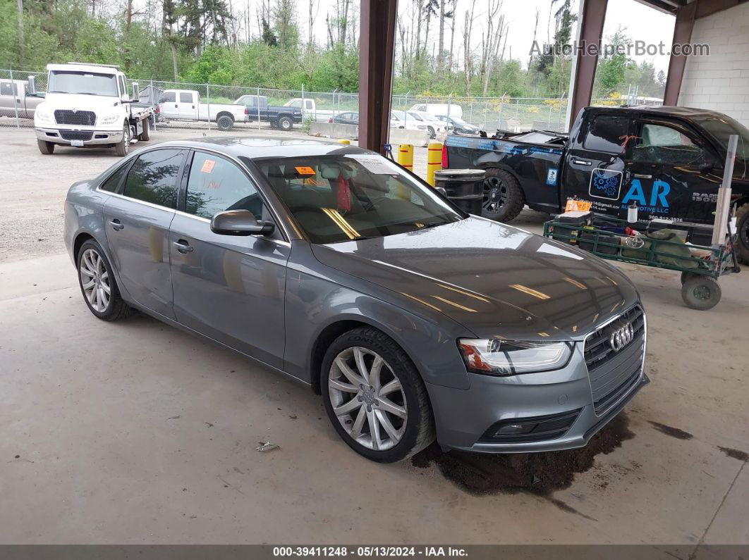 2013 Audi A4 2.0t Premium Gray vin: WAUFFAFL2DN038271