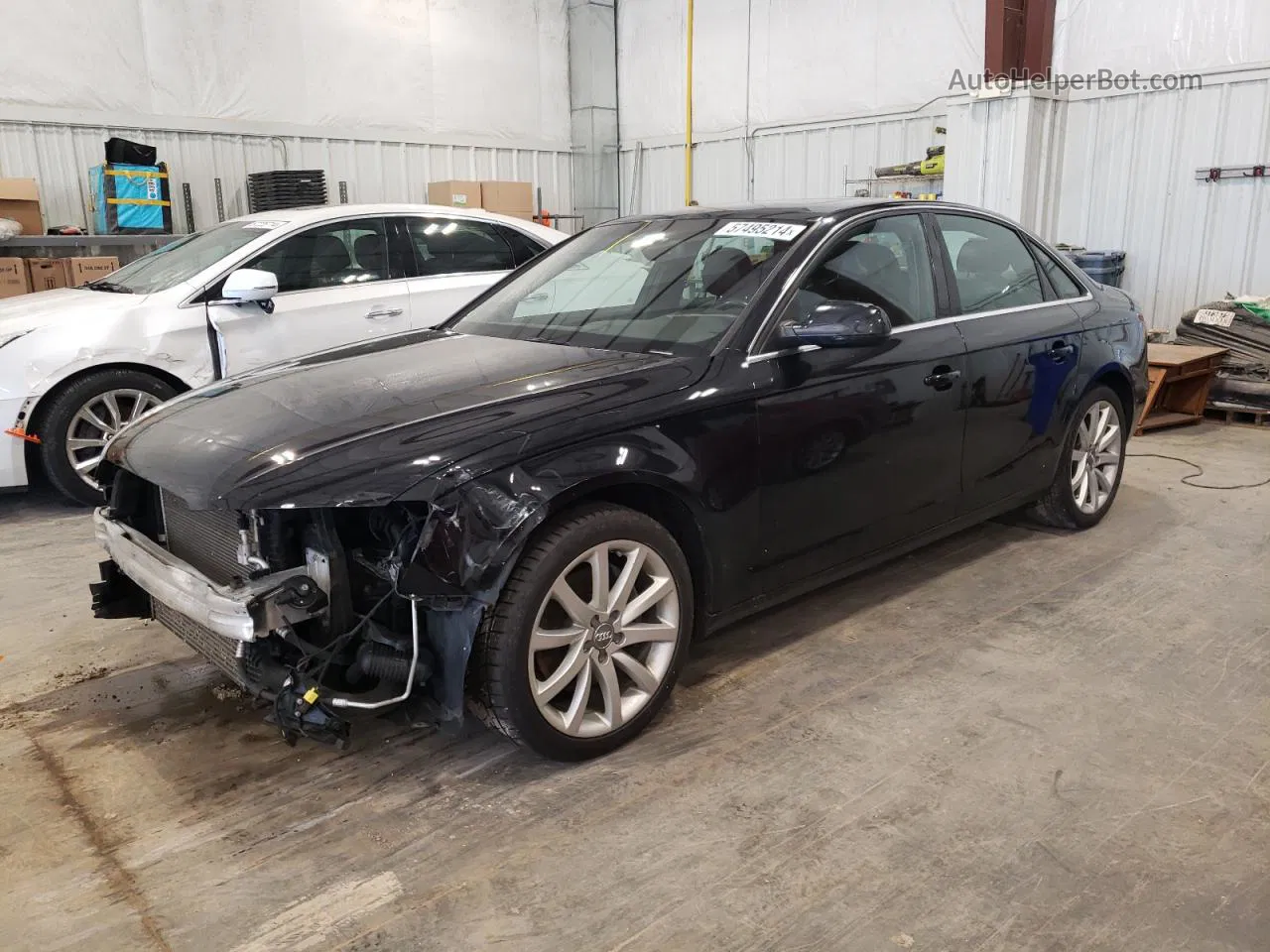 2013 Audi A4 Premium Plus Black vin: WAUFFAFL2DN040327