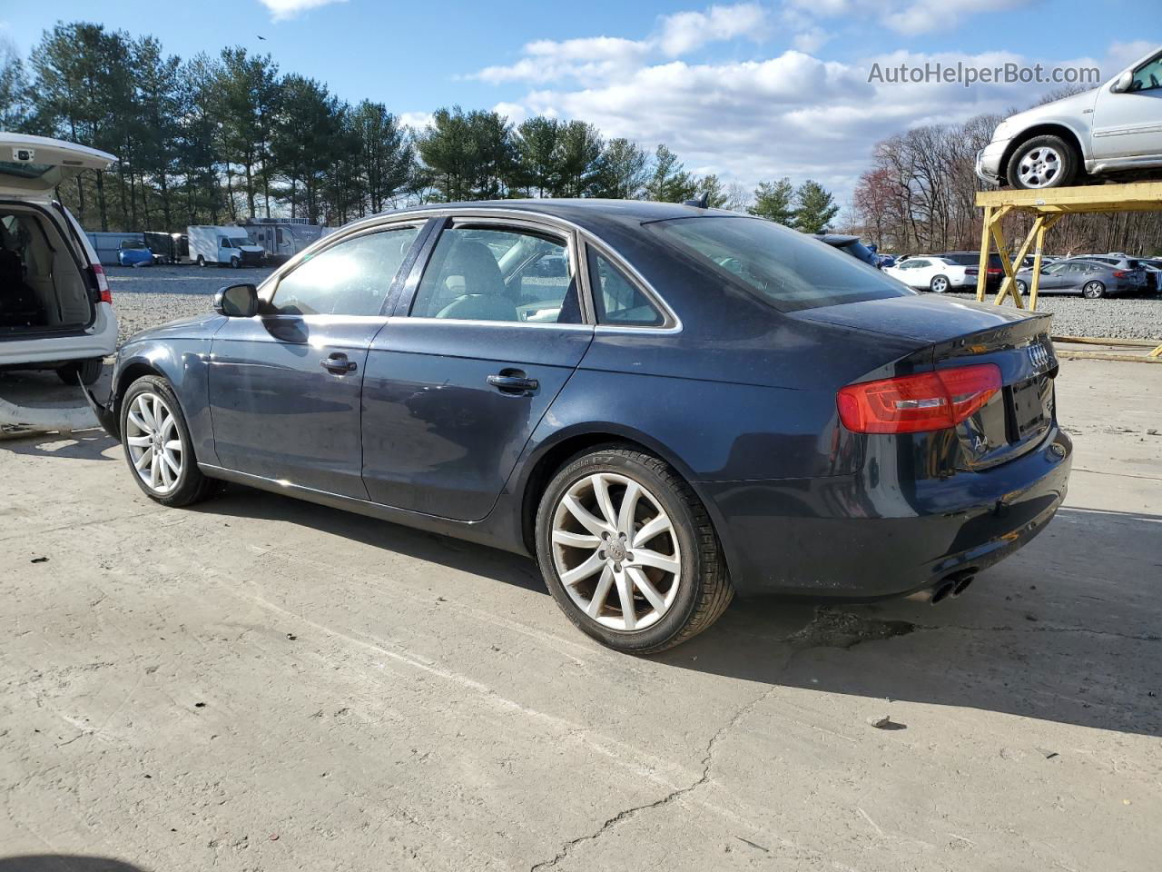 2013 Audi A4 Premium Plus Синий vin: WAUFFAFL2DN044118