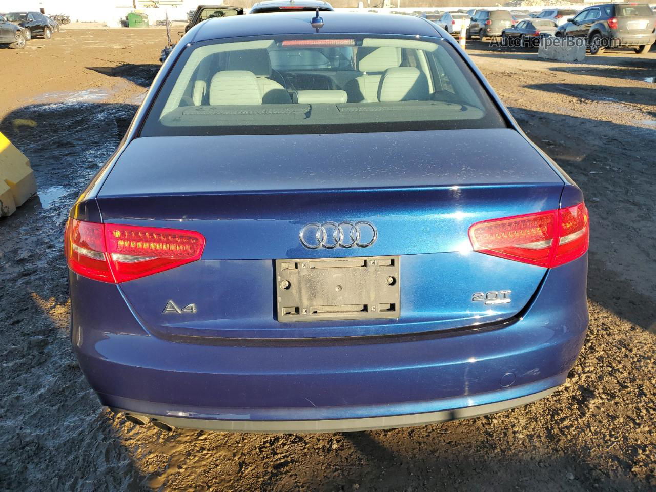 2013 Audi A4 Premium Plus Blue vin: WAUFFAFL2DN048945