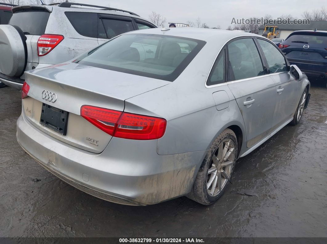 2014 Audi A4 2.0t Premium Silver vin: WAUFFAFL2EN033508