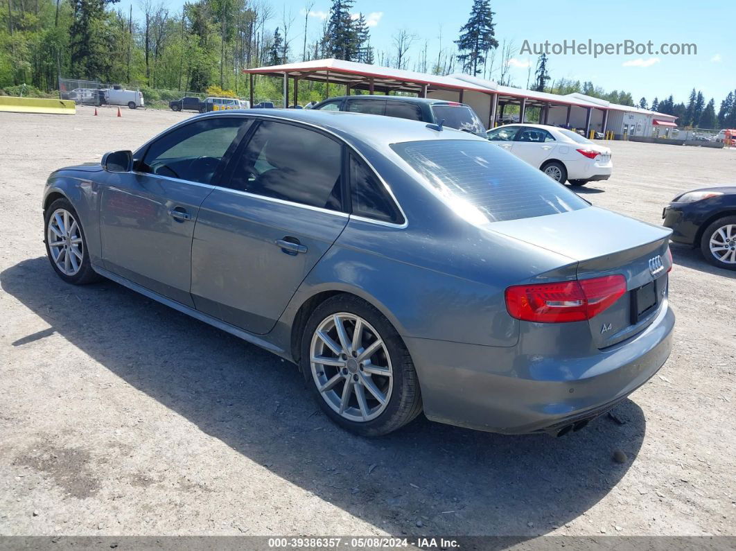 2014 Audi A4 2.0t Premium Синий vin: WAUFFAFL2EN042757