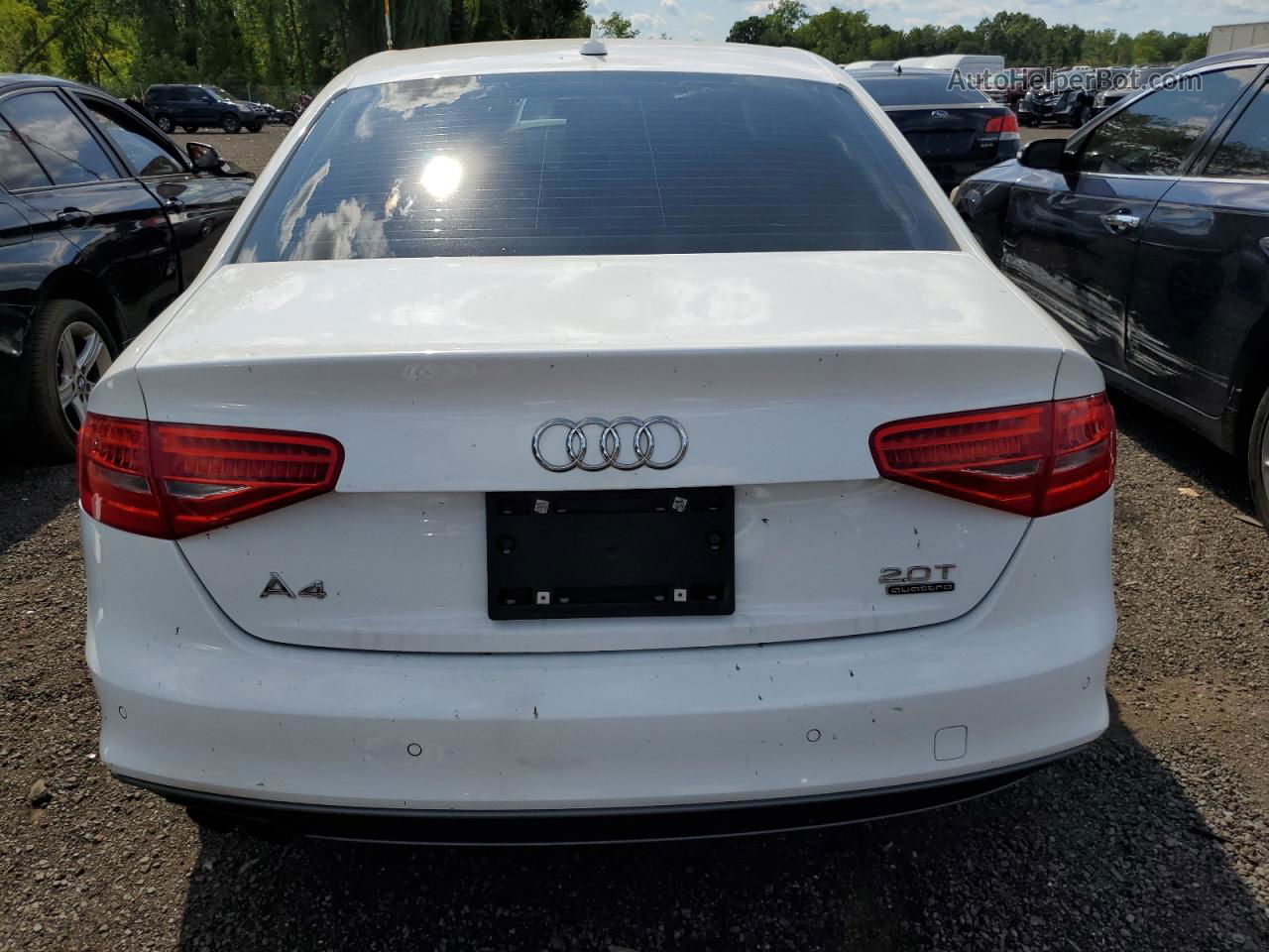 2016 Audi A4 Premium Plus S-line White vin: WAUFFAFL2GN002908