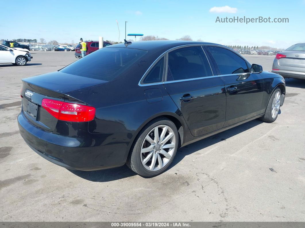 2013 Audi A4 2.0t Premium Black vin: WAUFFAFL3DN004601