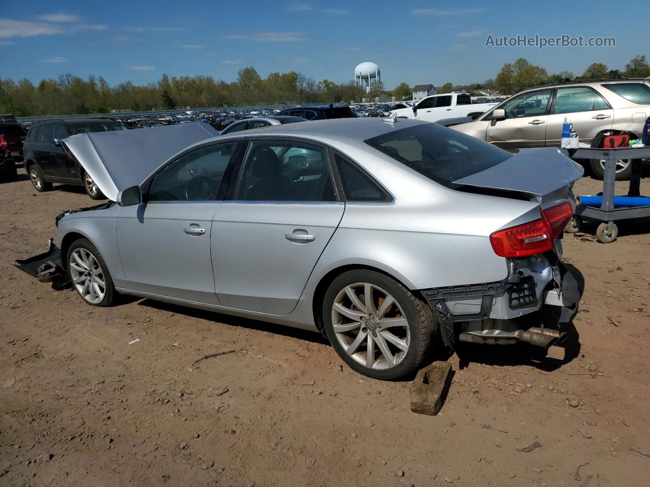 2013 Audi A4 Premium Plus Серебряный vin: WAUFFAFL3DN012908