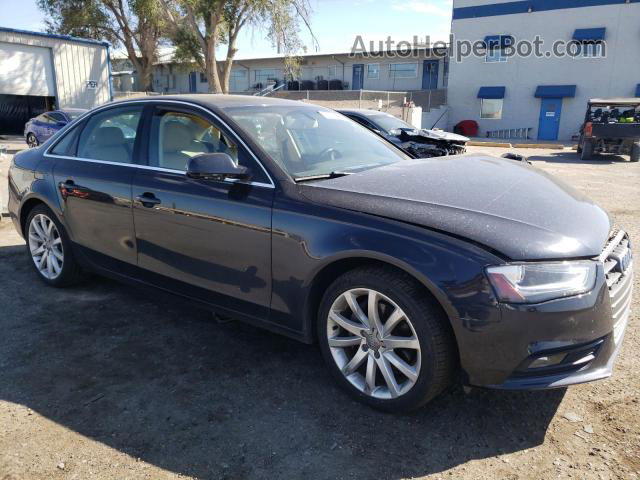 2013 Audi A4 Premium Plus Blue vin: WAUFFAFL3DN020877