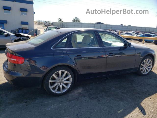 2013 Audi A4 Premium Plus Blue vin: WAUFFAFL3DN020877