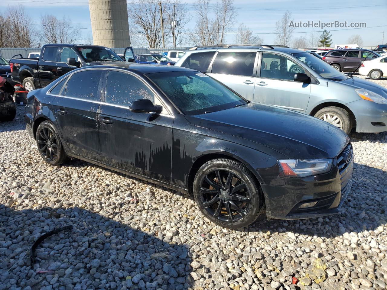 2013 Audi A4 Premium Plus Black vin: WAUFFAFL3DN037274